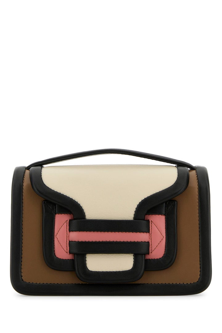 Multicolor leather Alpha handbag