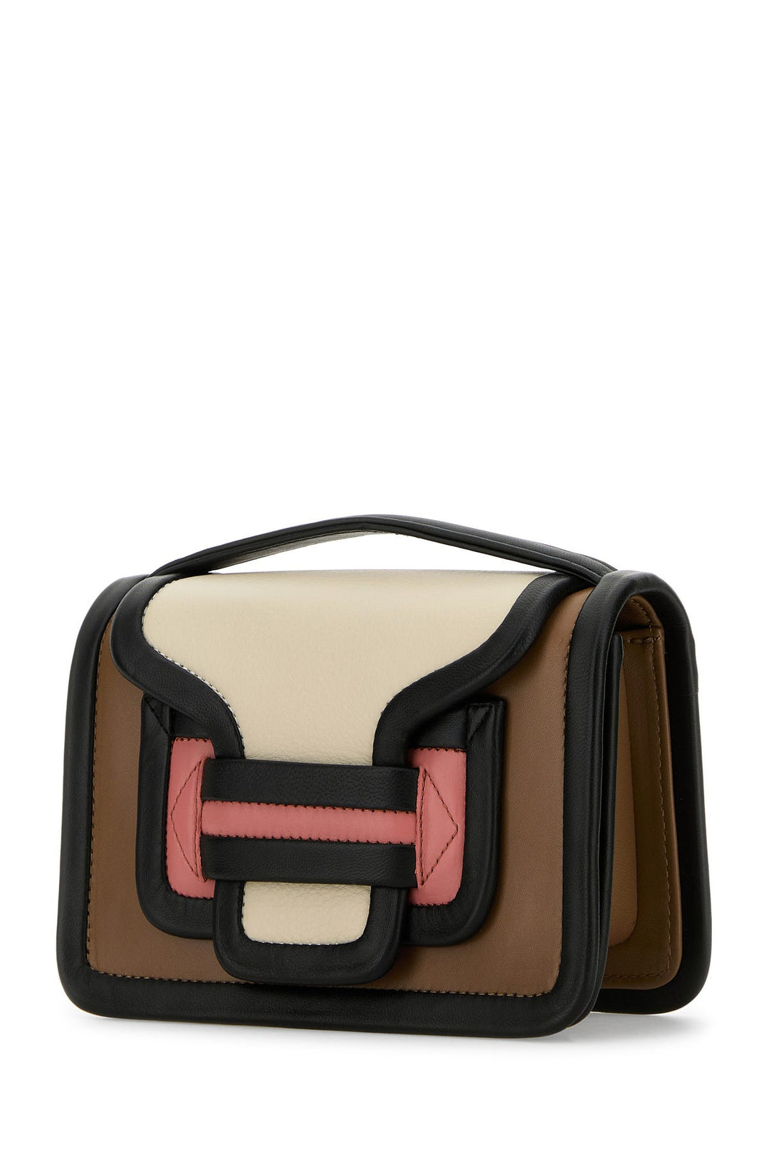 Multicolor leather Alpha handbag