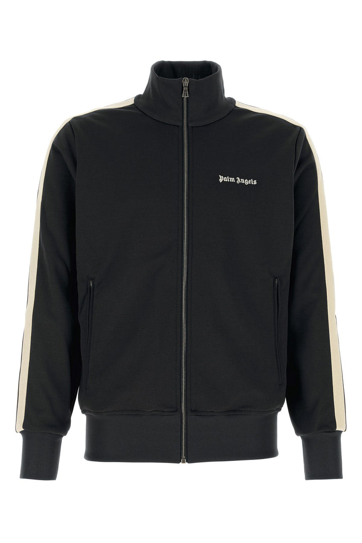 Black polyester sweatshirt