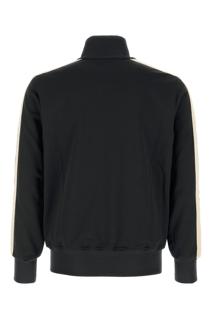 Black polyester sweatshirt