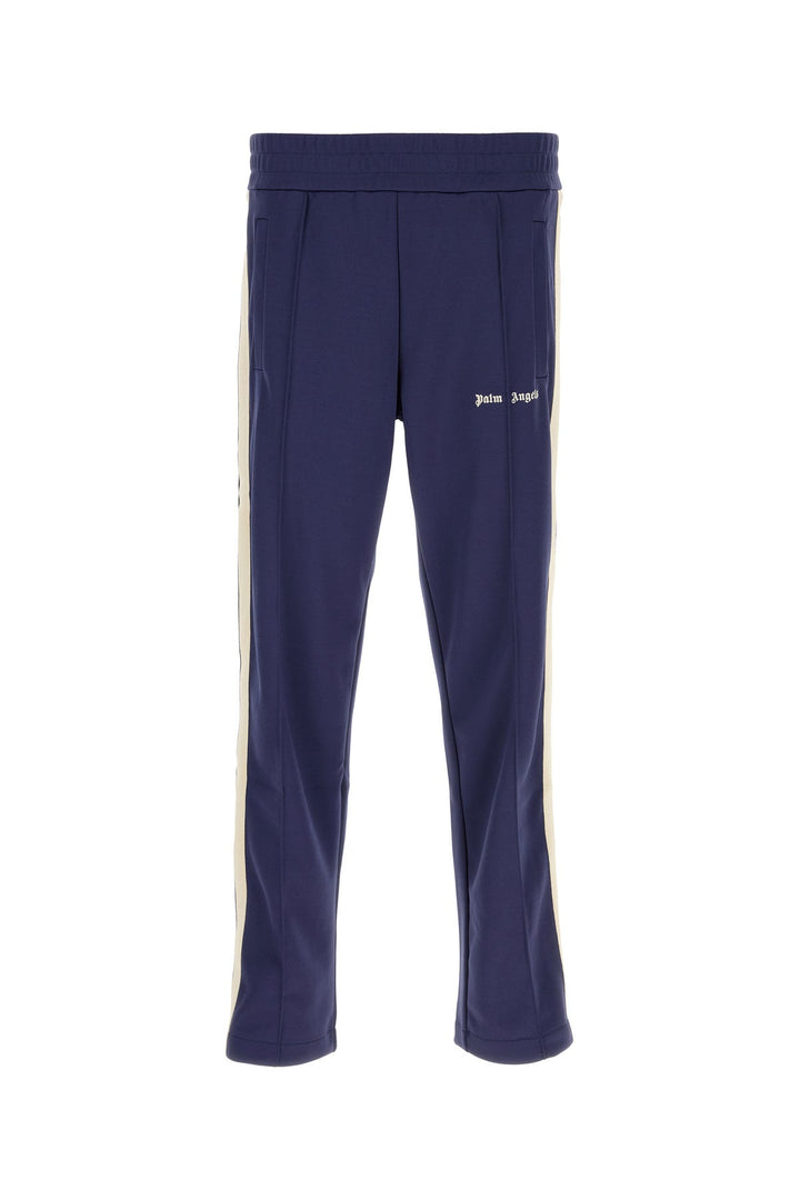 Blue polyester joggers