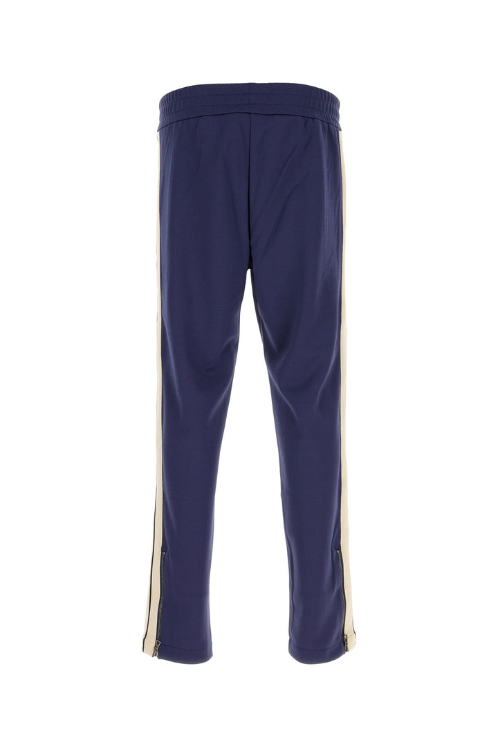 Blue polyester joggers