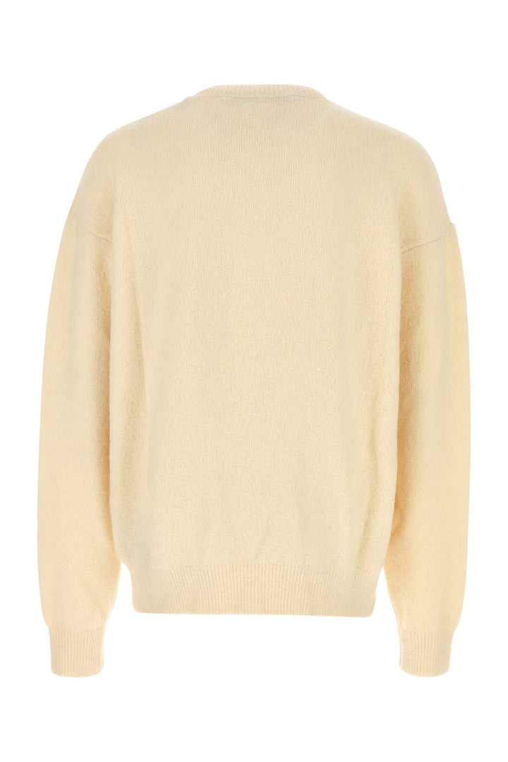 Ivory stretch wool blend sweater