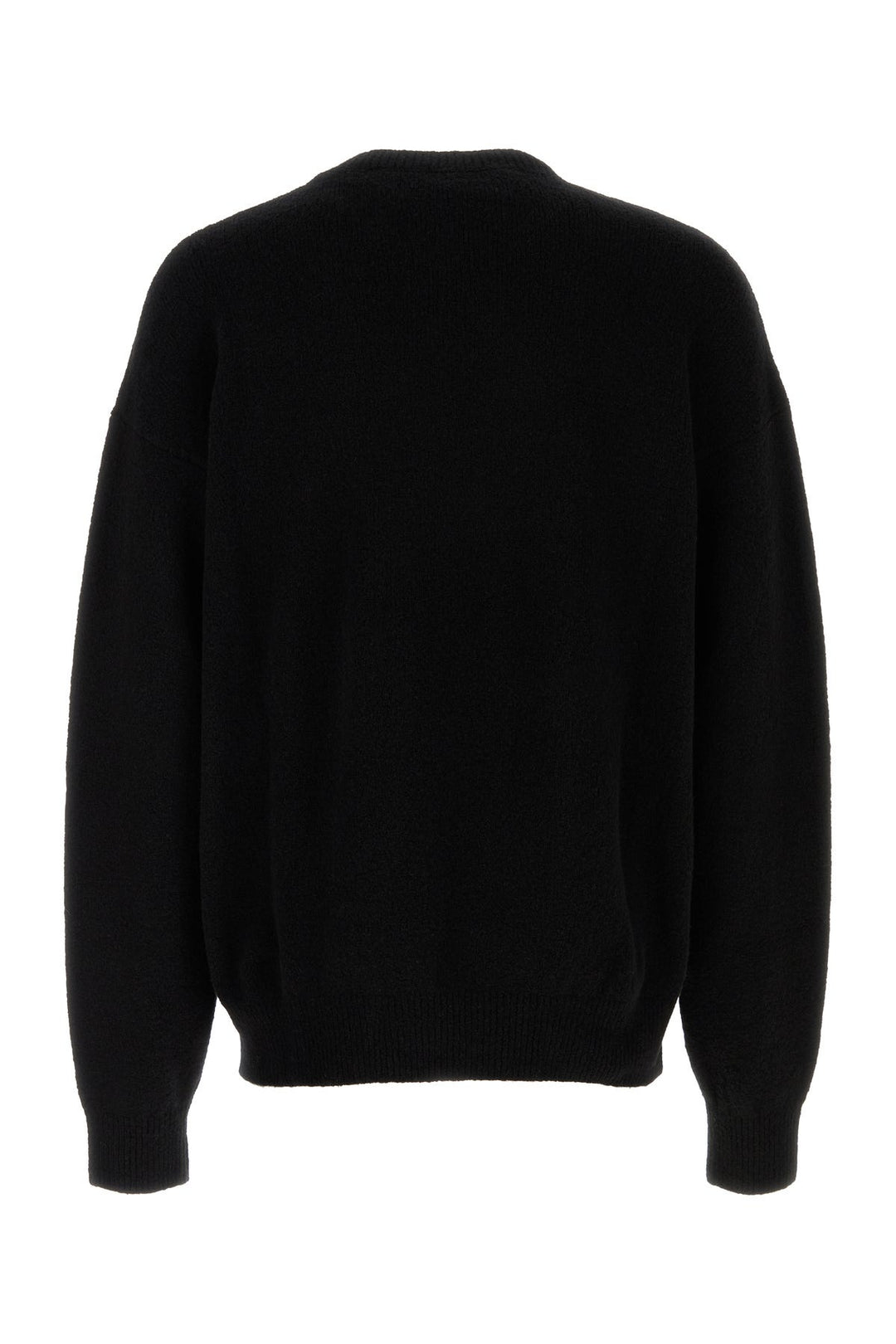 Black stretch wool blend sweater