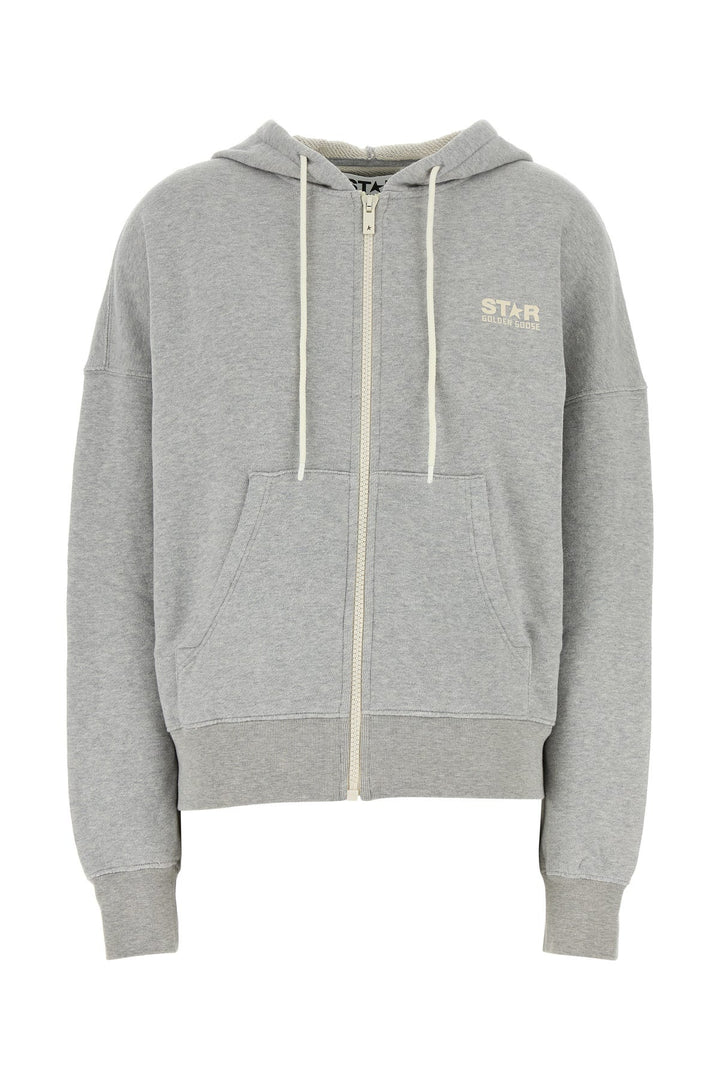 Melange grey cotton oversize Michael sweatshirt