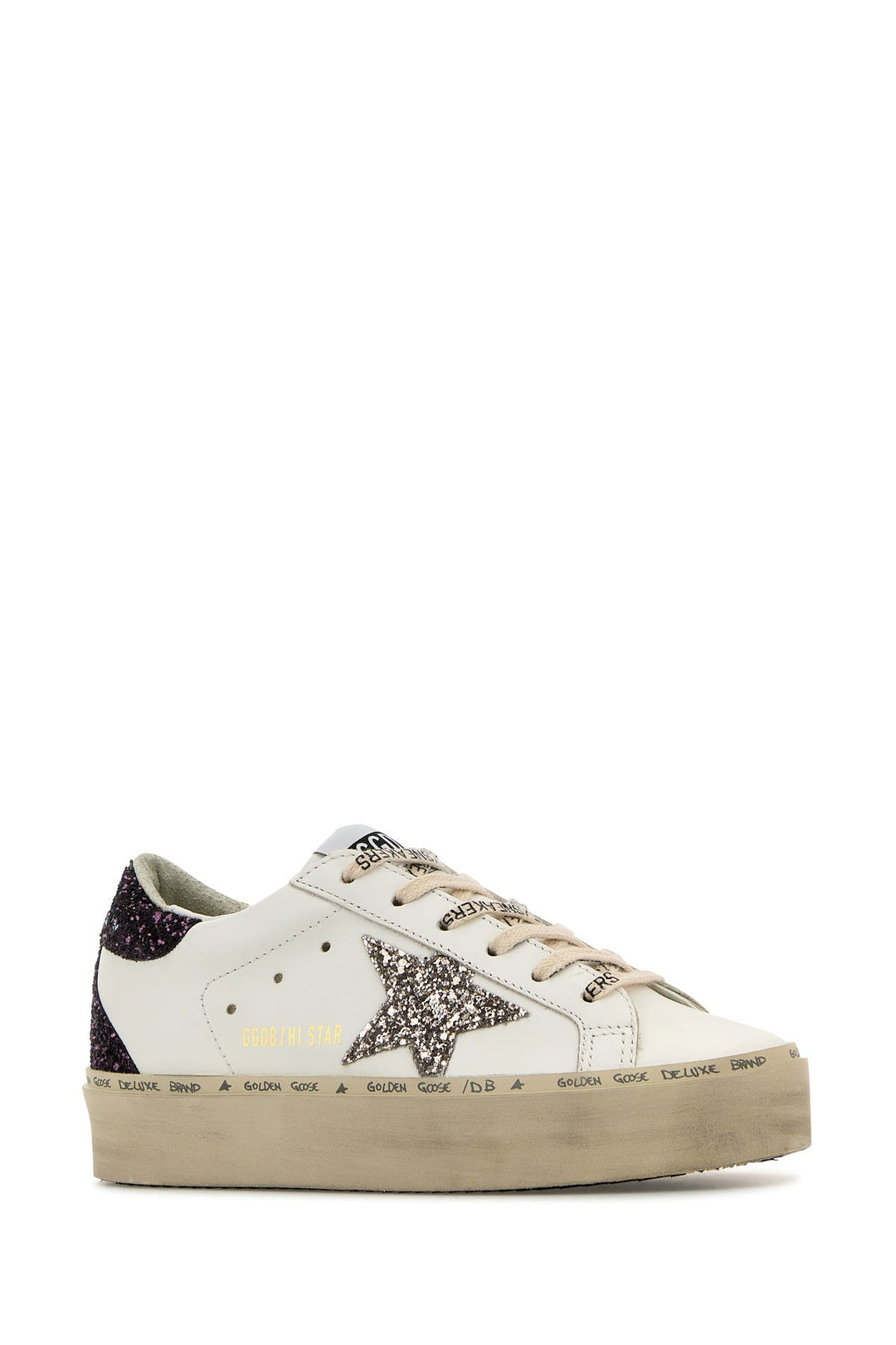 White leather Hi Star sneakers