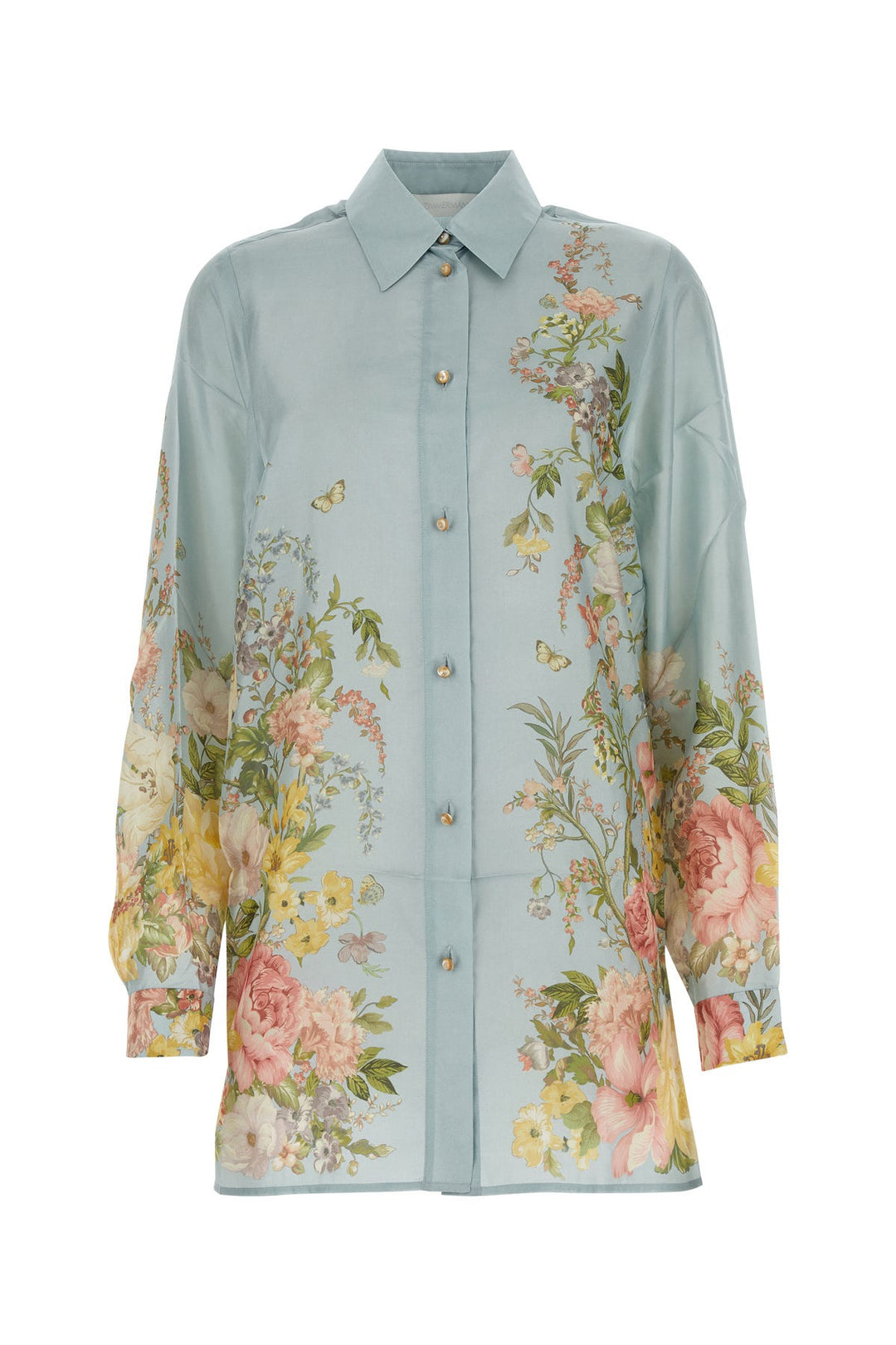 Printed silk Waverly shirt