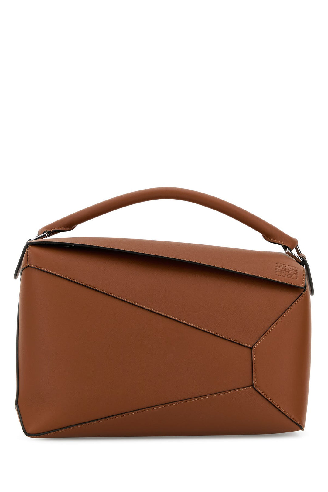 Brown leather large Puzzle Edge handbag