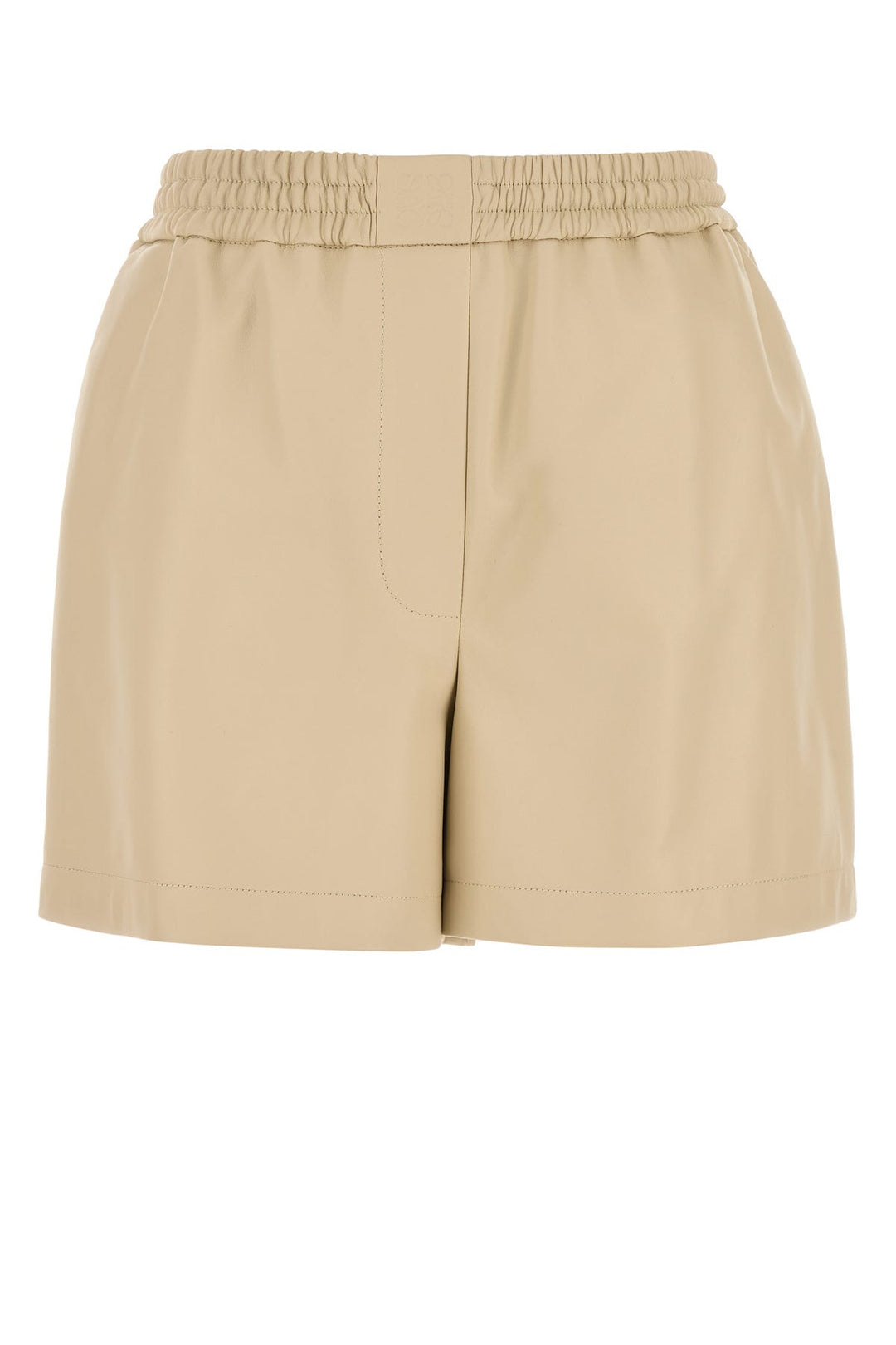 Sand leather shorts