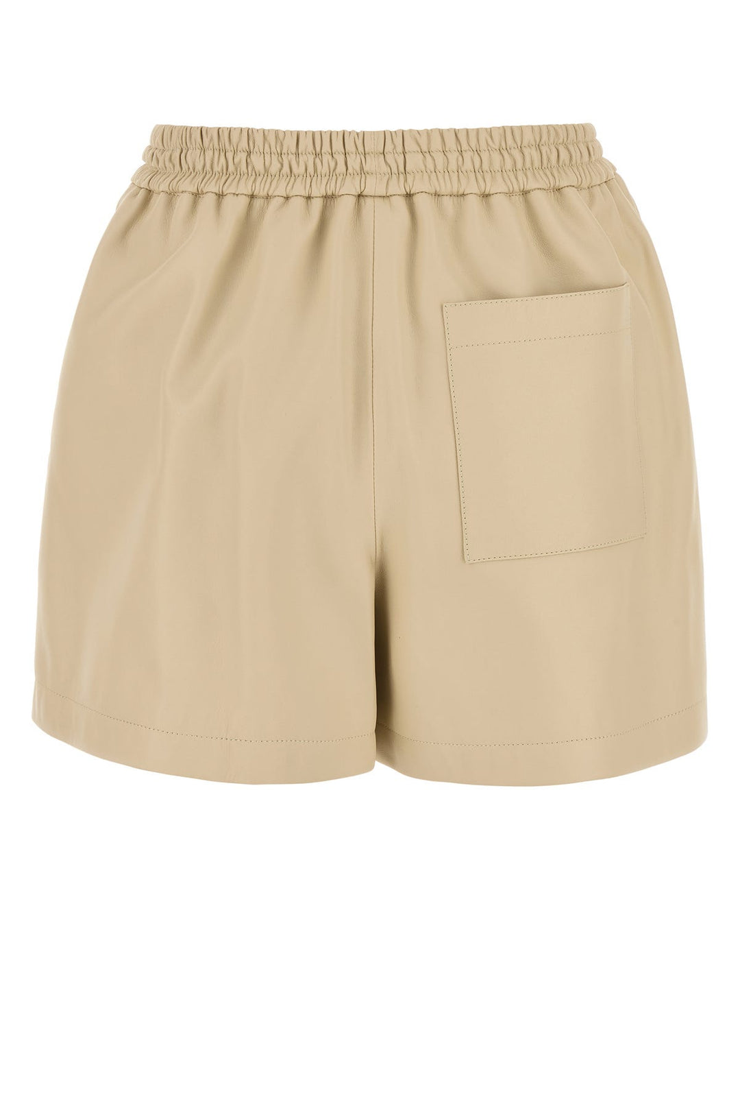 Sand leather shorts