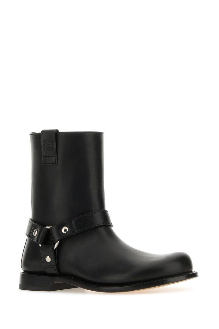 Black leather Campo Biker boots