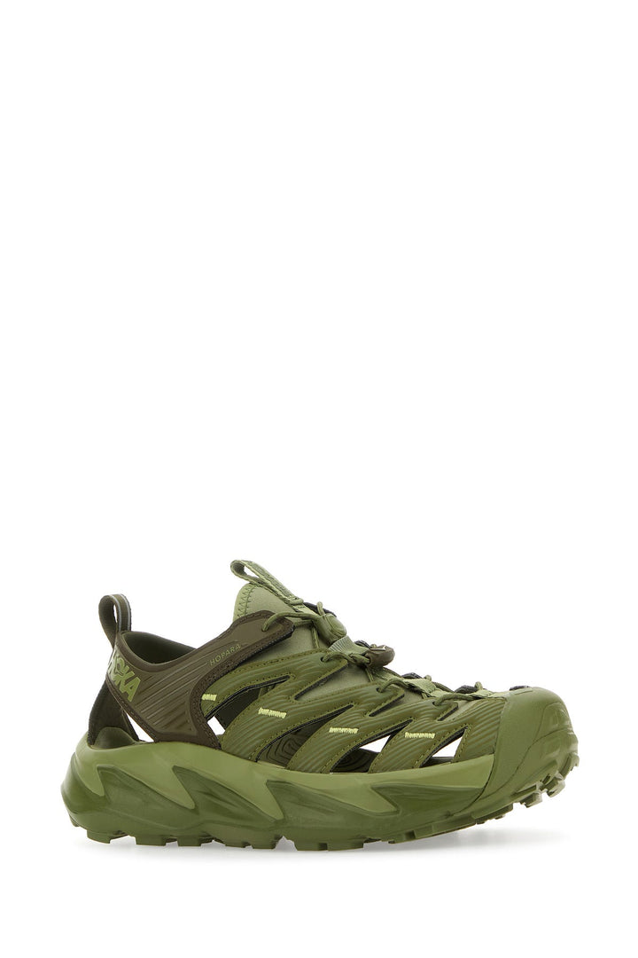 Pistachio green fabric and rubber U Hopara sneakers