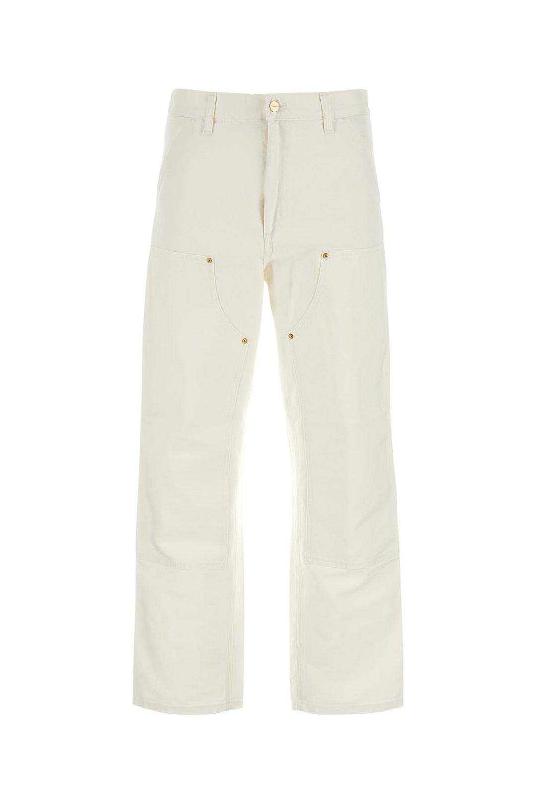 White denim Double Knee Pant