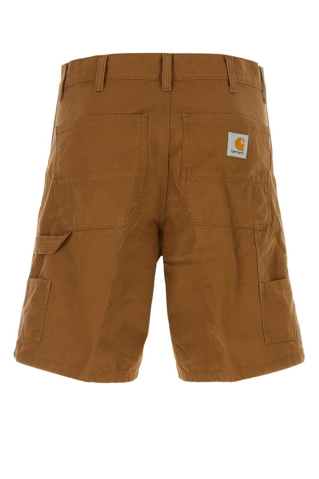 Brown cotton Double Knee Short