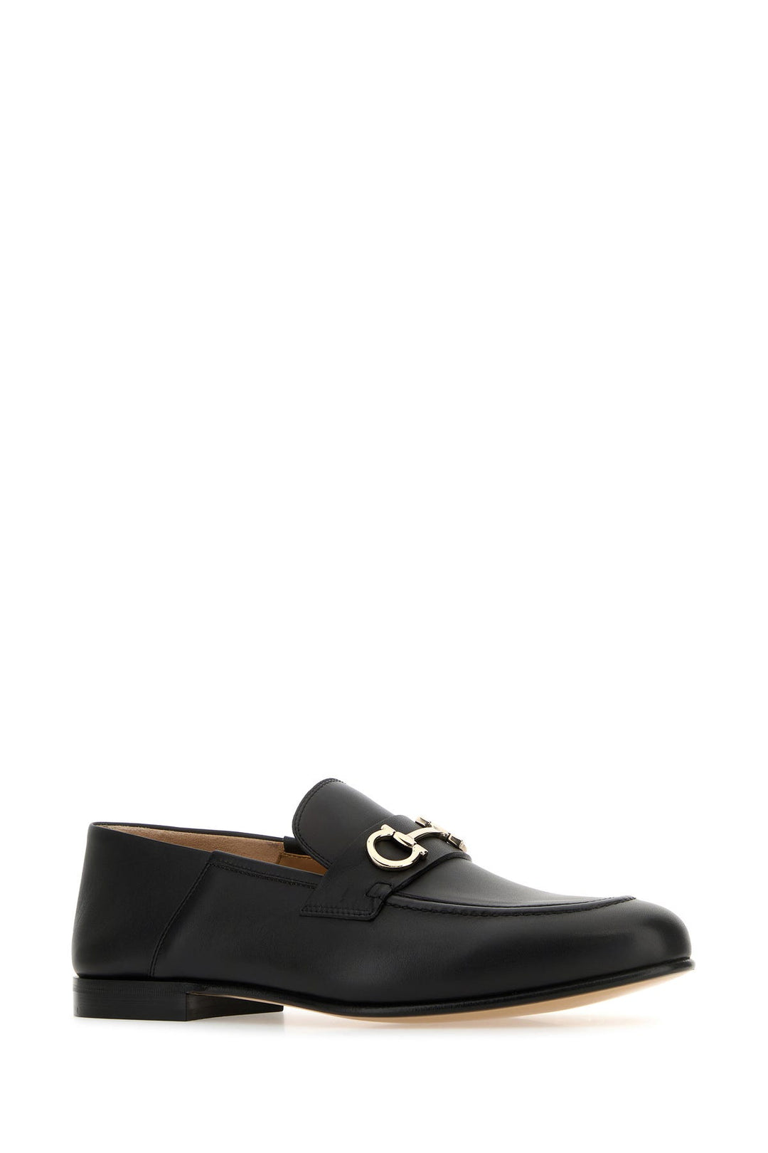 Black leather Gin loafers