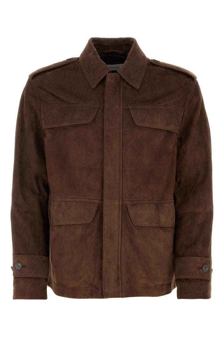 Brown suede jacket