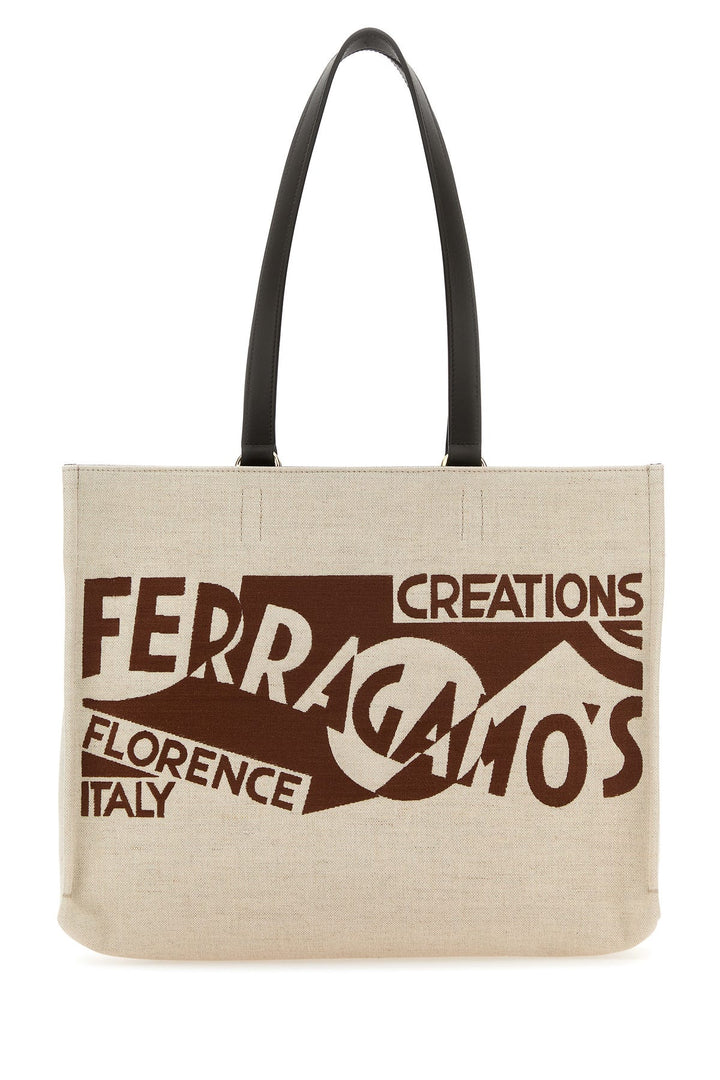 Sand canvas shopping bag