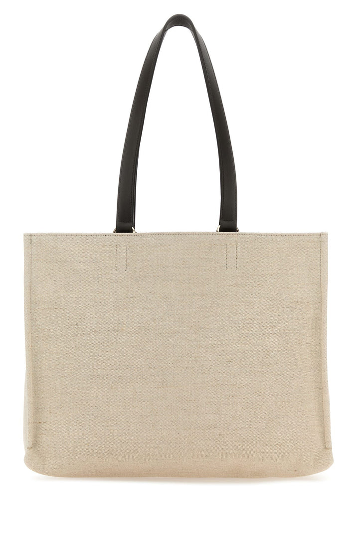 Sand canvas shopping bag