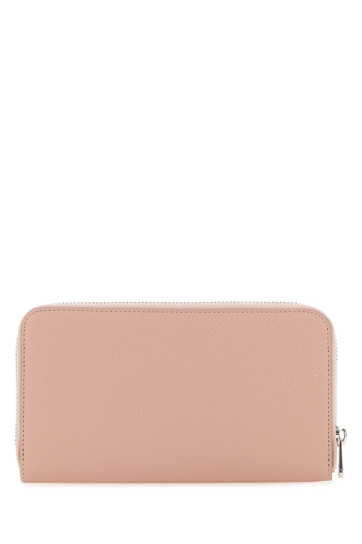 Pink leather wallet