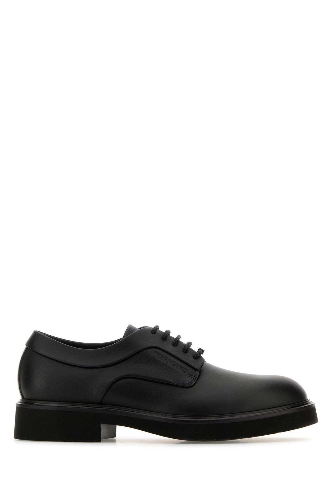 Black leather Cervantes lace-up shoes