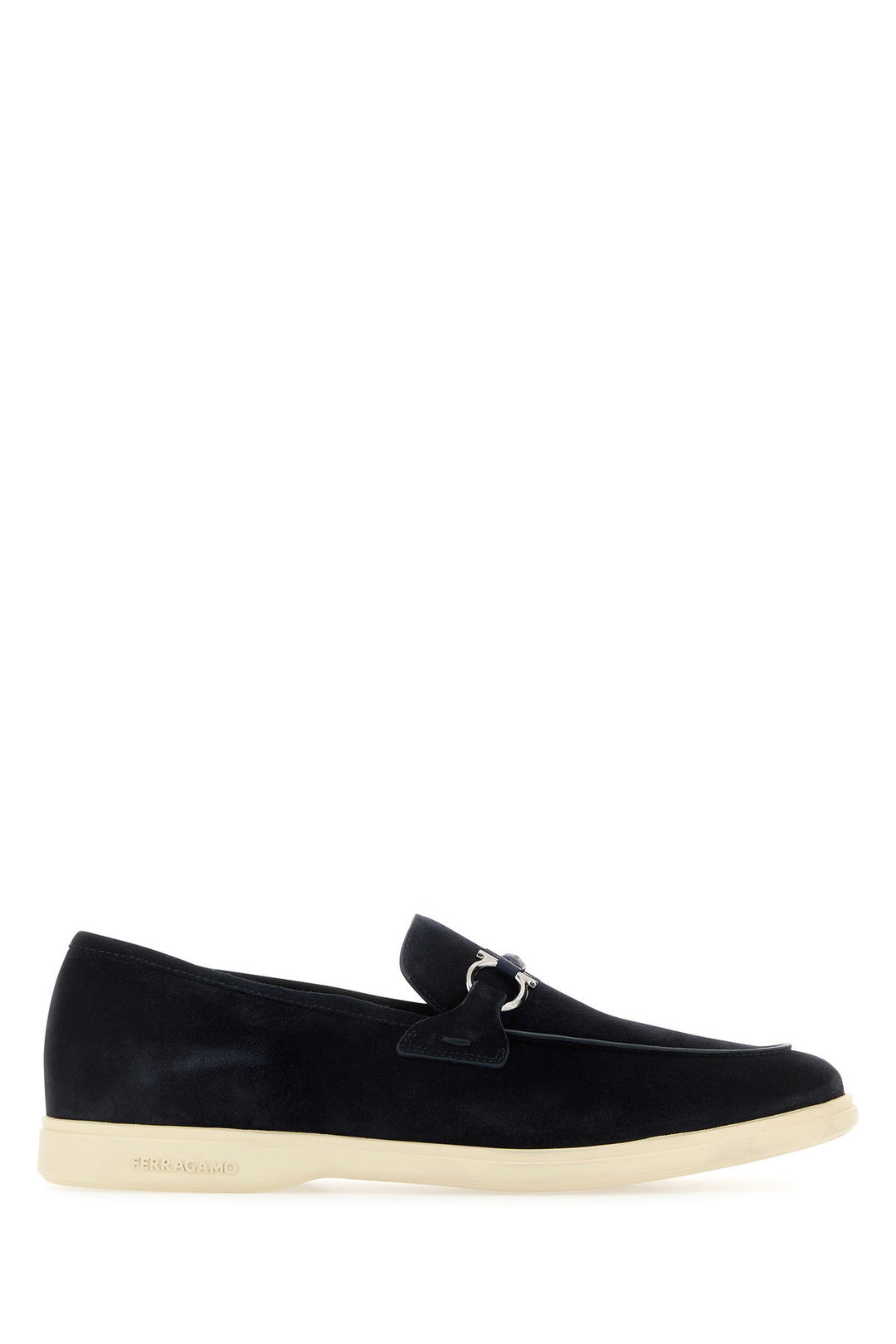 Navy blue suede Cosimo loafers