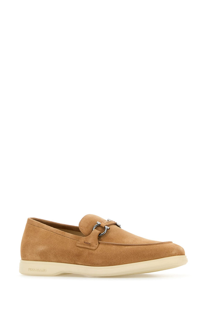 Camel suede Cosimo loafers