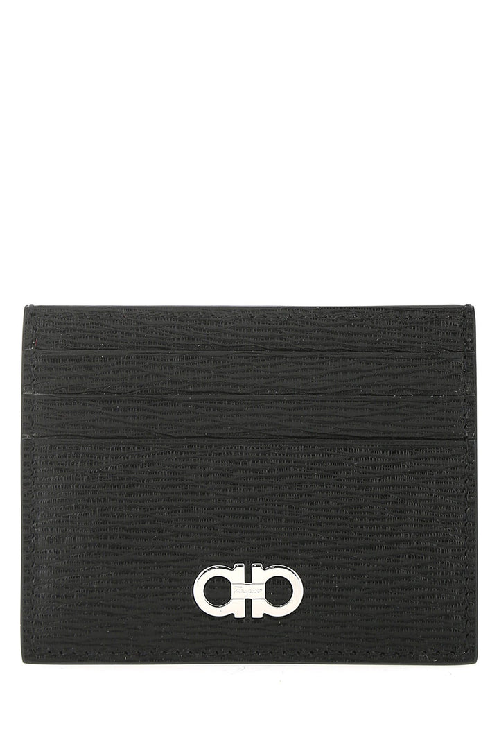 Two-tone leather card holder