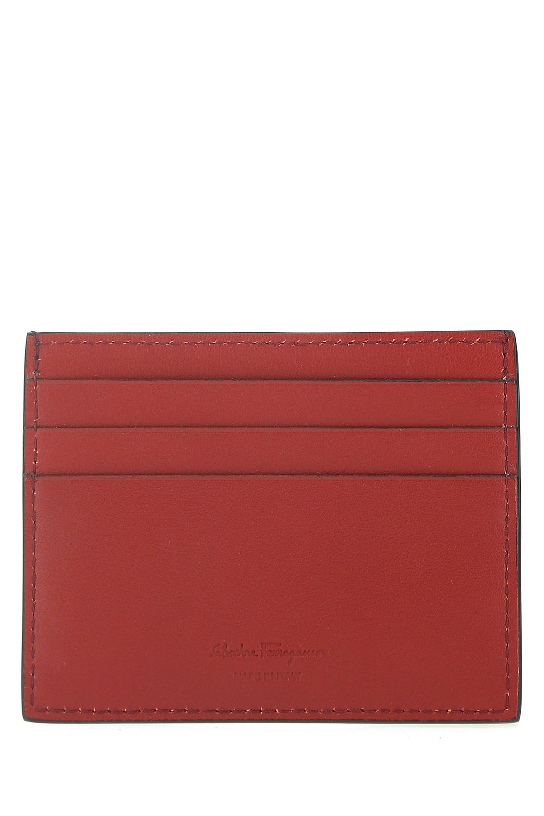 Two-tone leather card holder