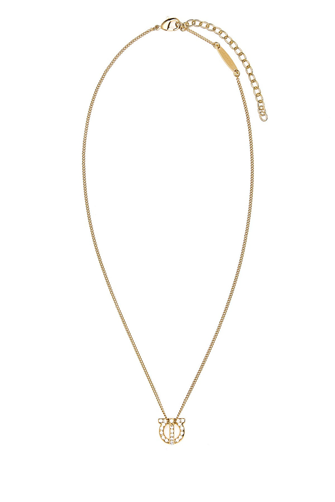 Gold metal necklace