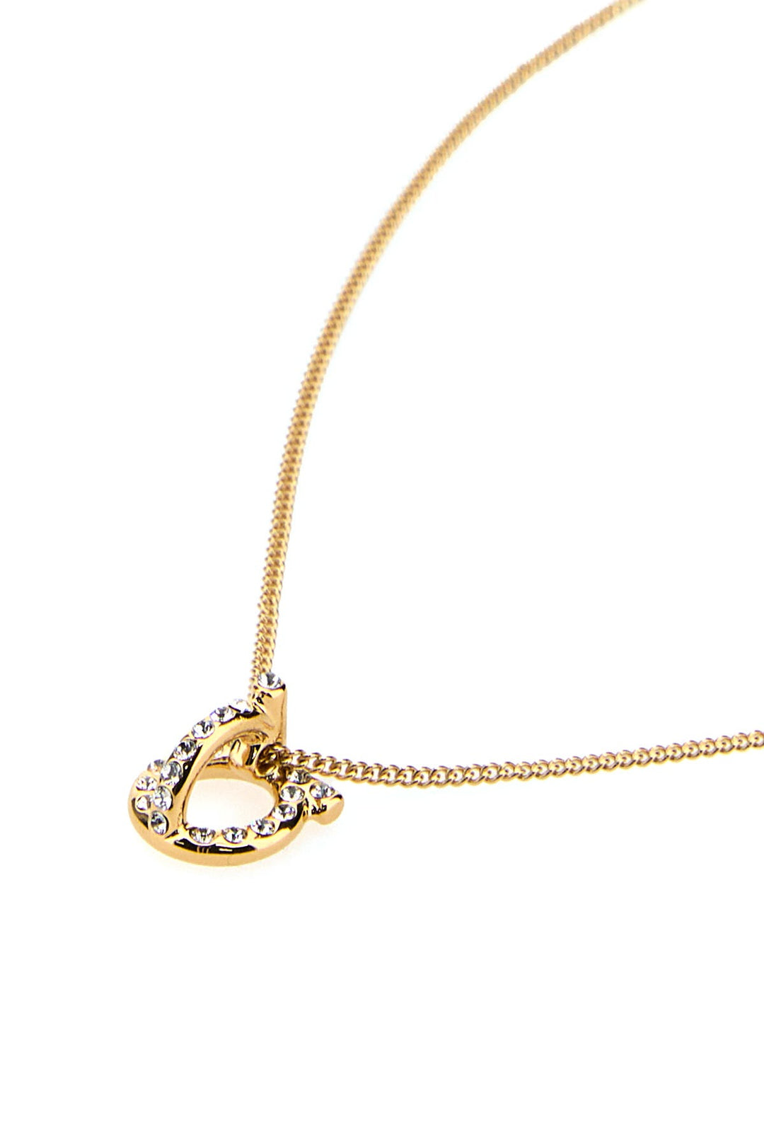 Gold metal necklace