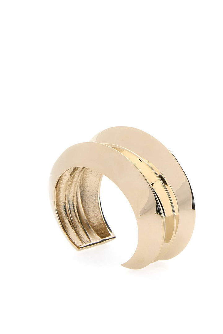 Gold metal rigid bracelet