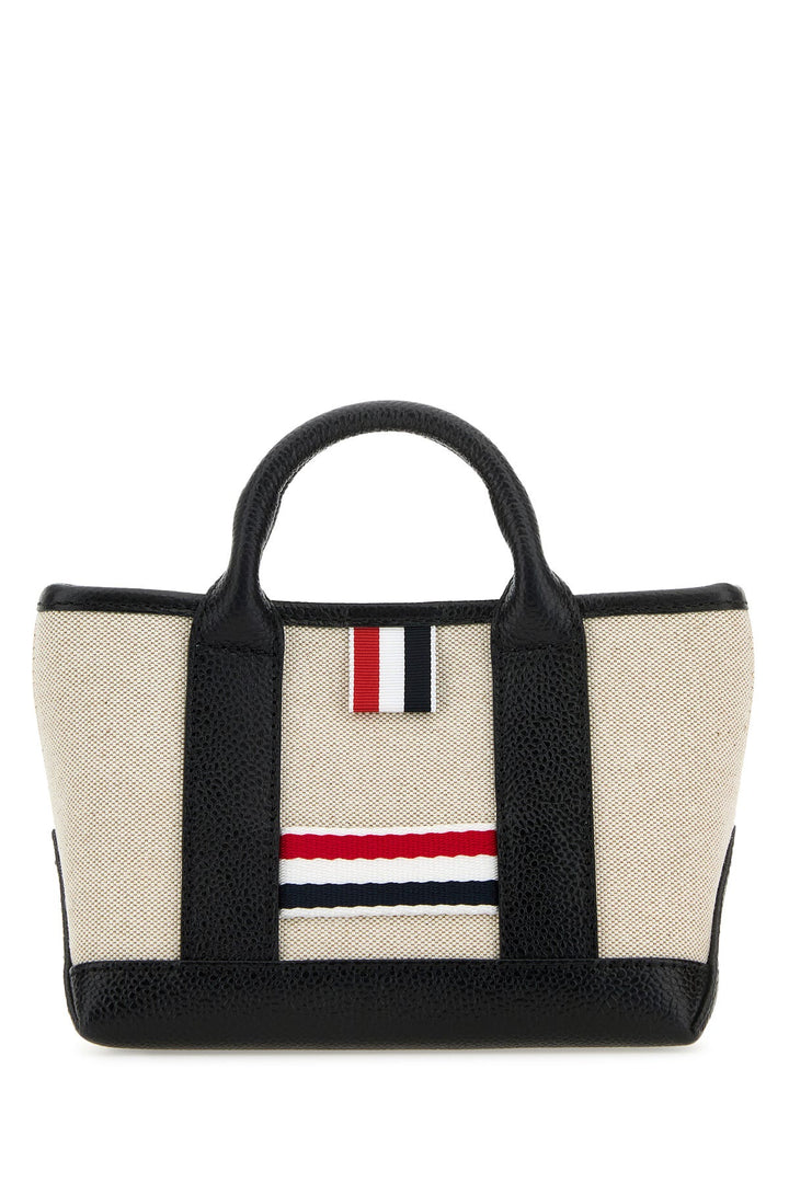 Sand canvas micro Rwb-Stripe handbag