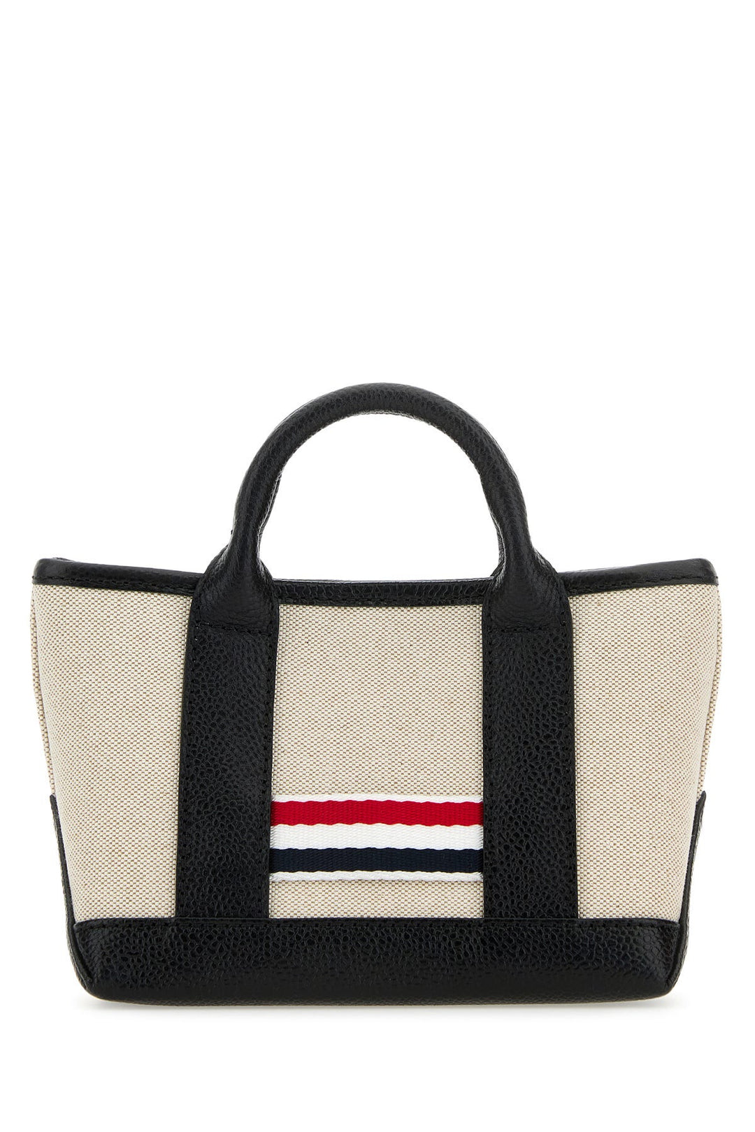 Sand canvas micro Rwb-Stripe handbag