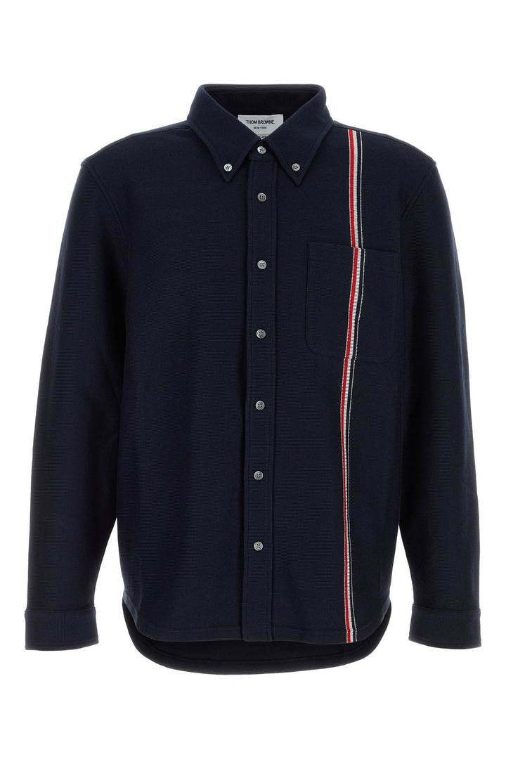 Navy blue cotton shirt