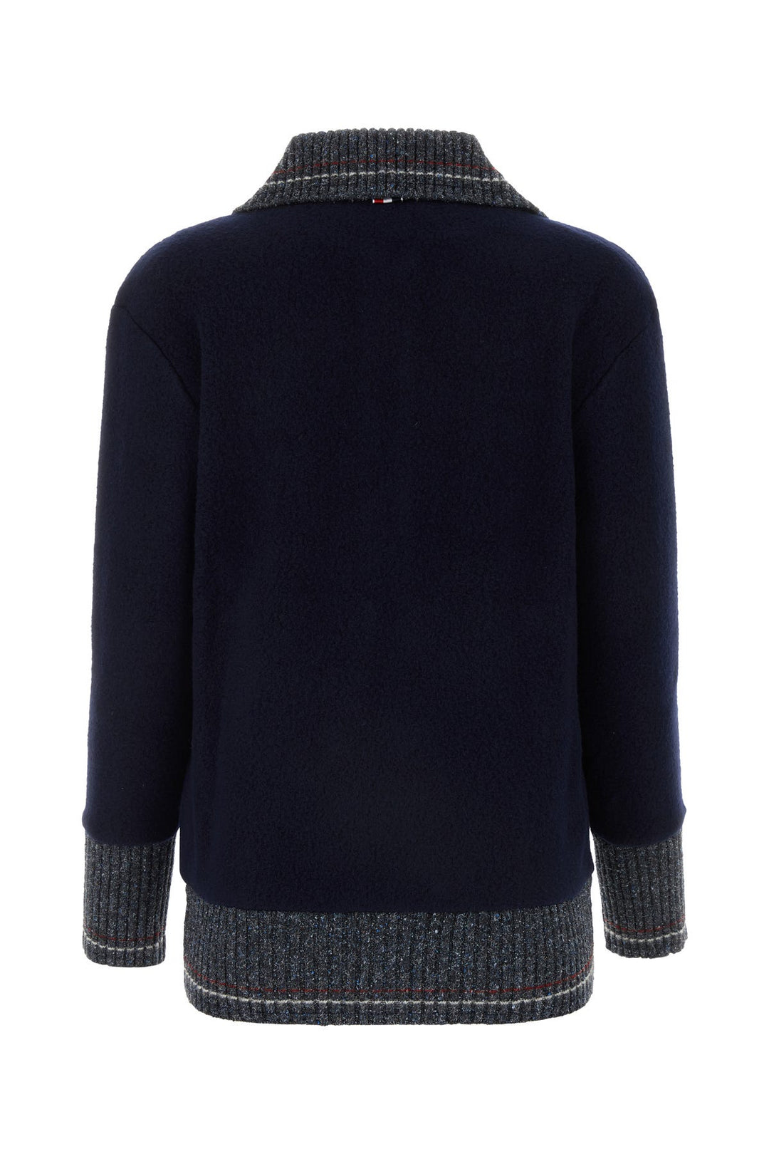 Navy blue wool cardigan