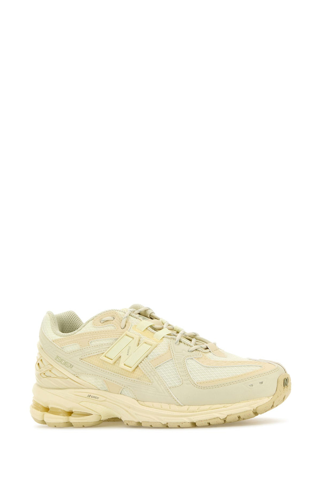 Cream mesh and fabric 1906 Utility sneakers