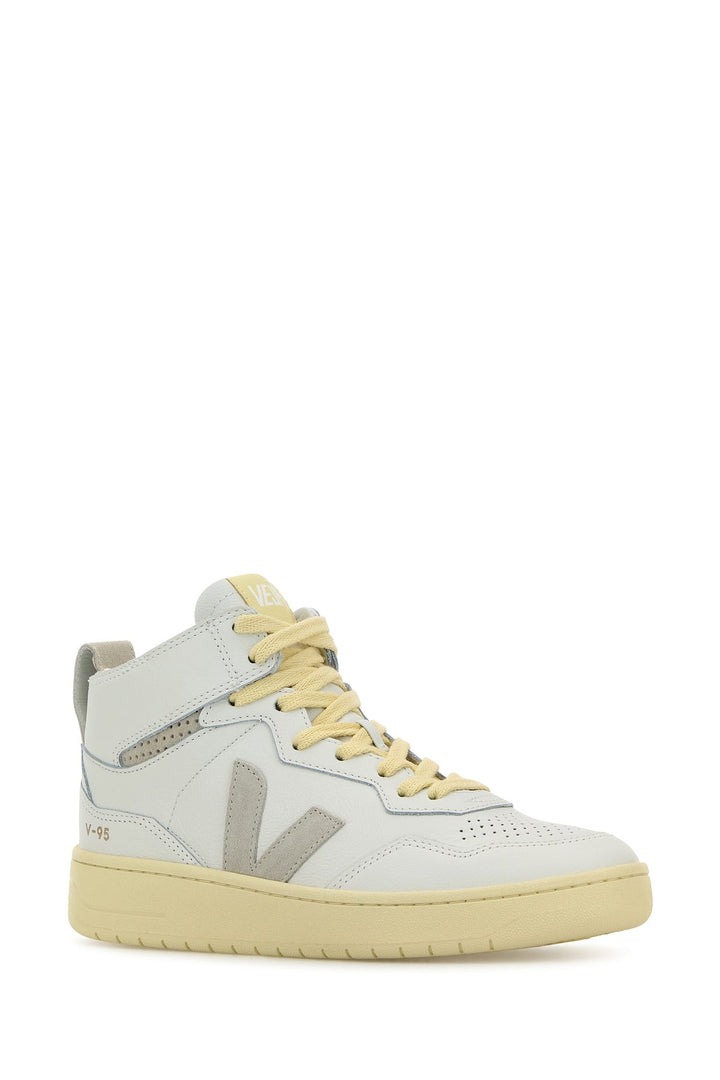 White leather V-95 sneakers