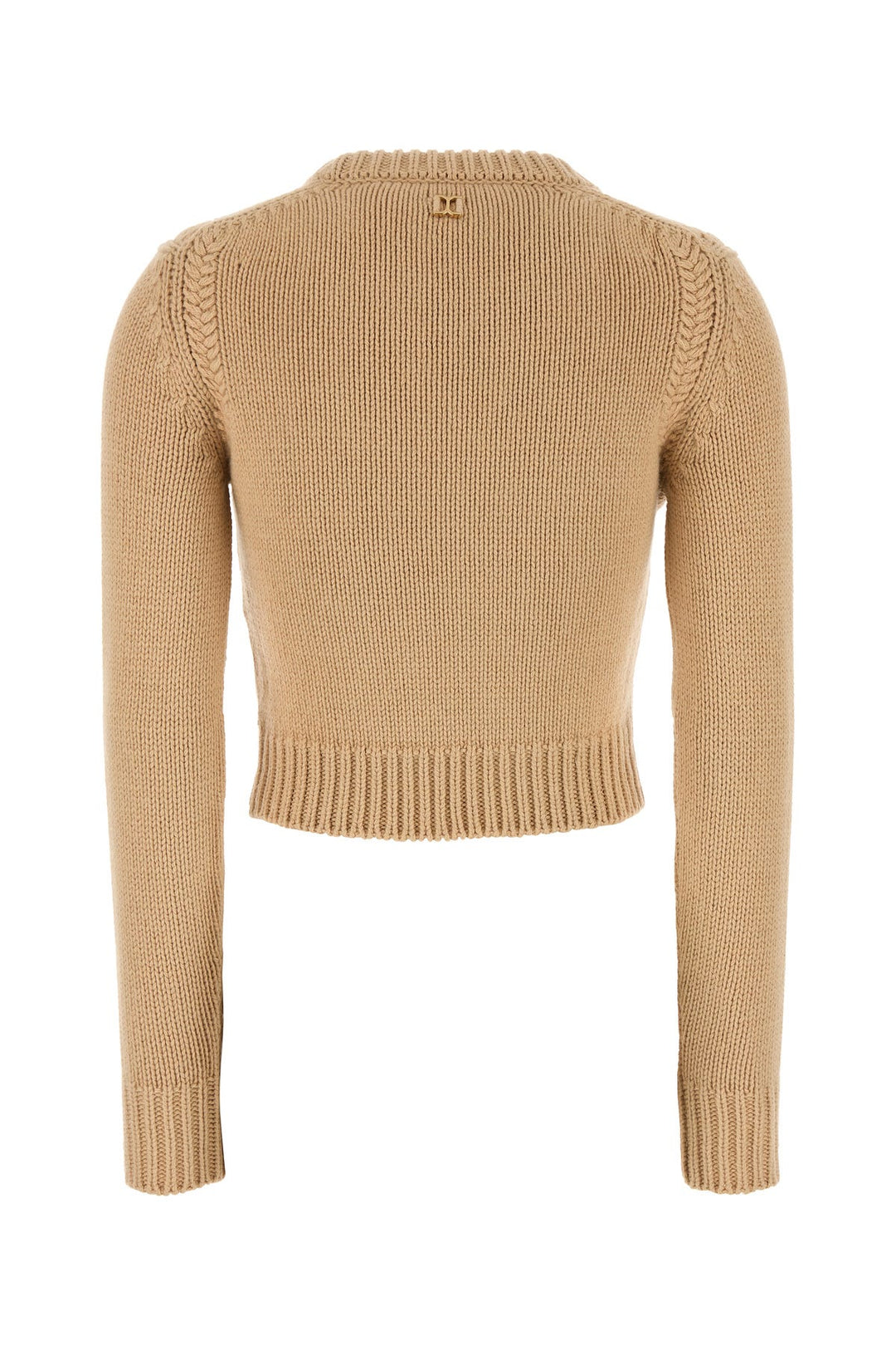 Beige cotton and cashmere sweater