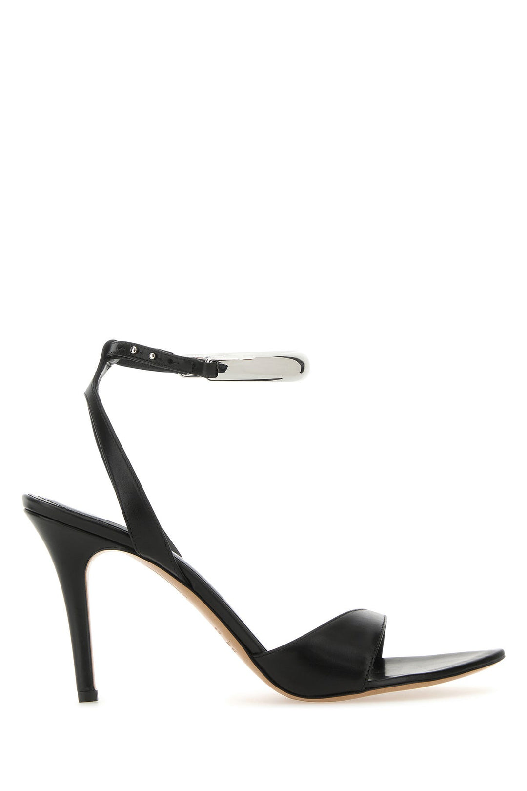 Black leather Yluan sandals