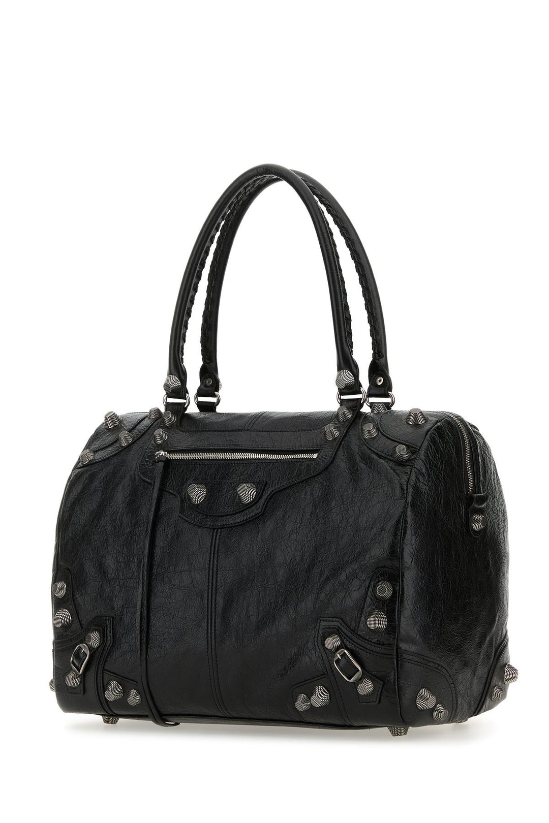 Black nappa leather Le Cagole shopping bag