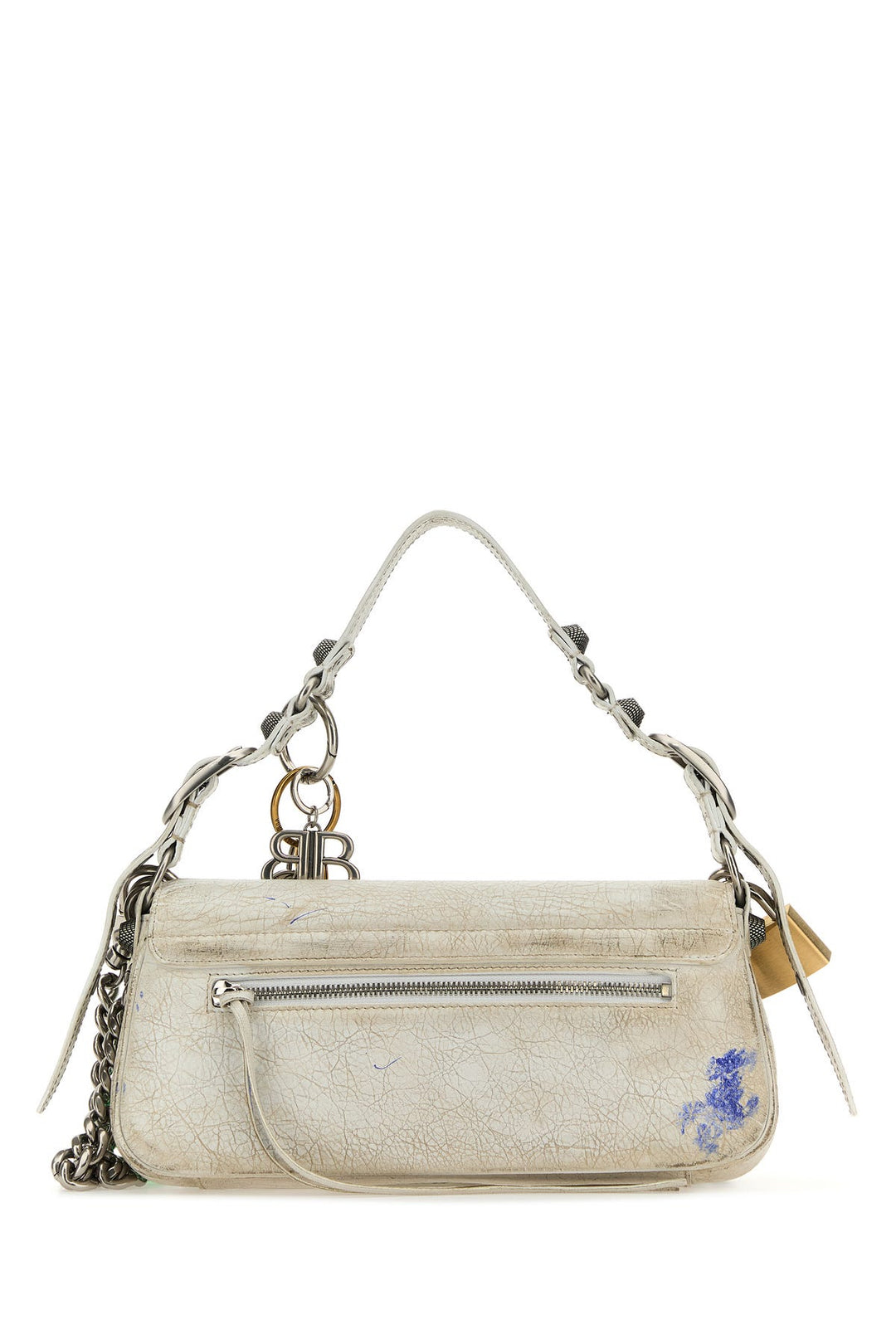 White leather small Le Cagole shoulder bag