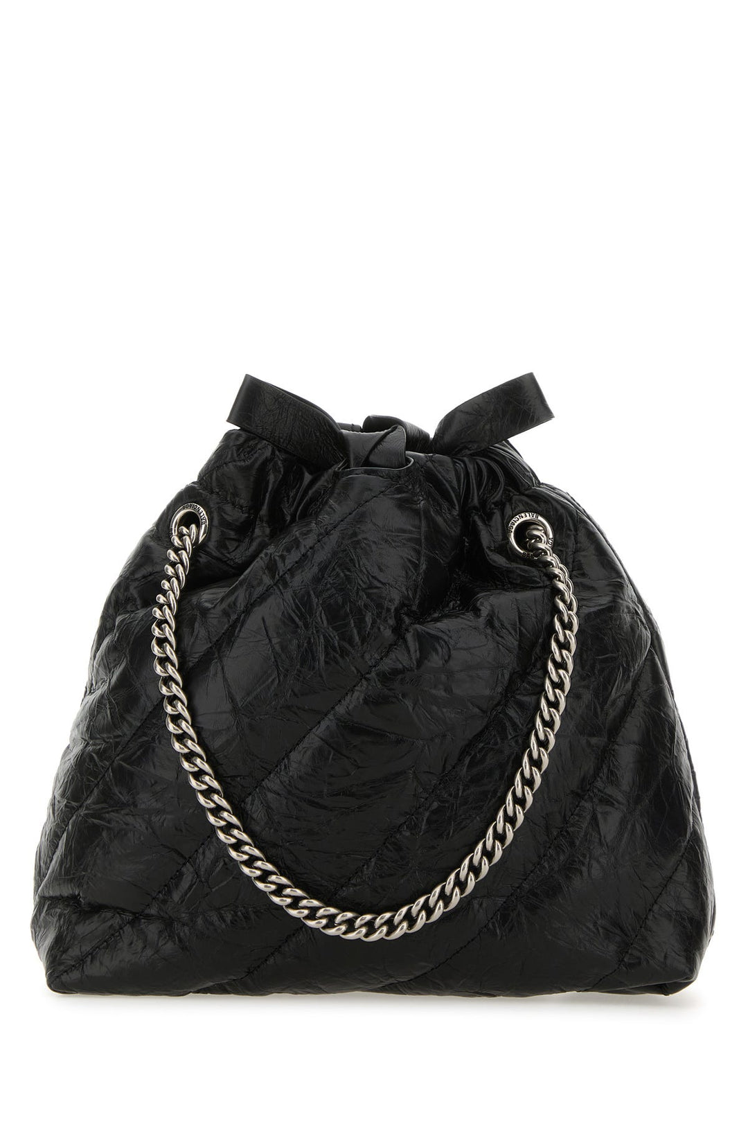 Black leather XS Crush shoulder bag