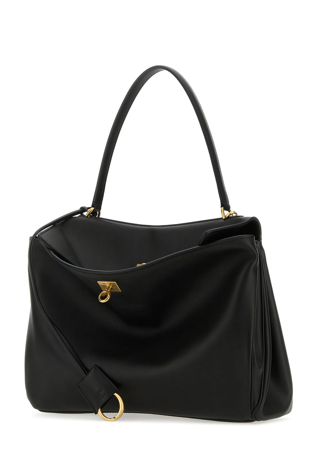 Black leather medium Rodeo handbag