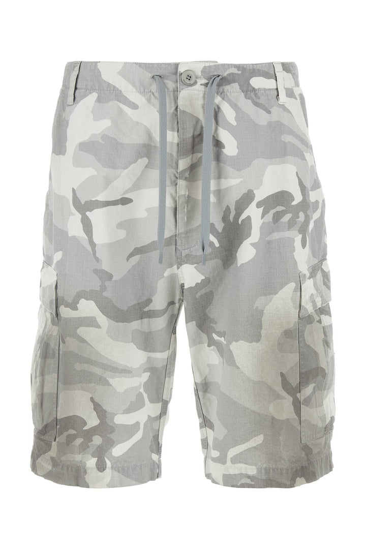 Printed cotton bermuda shorts