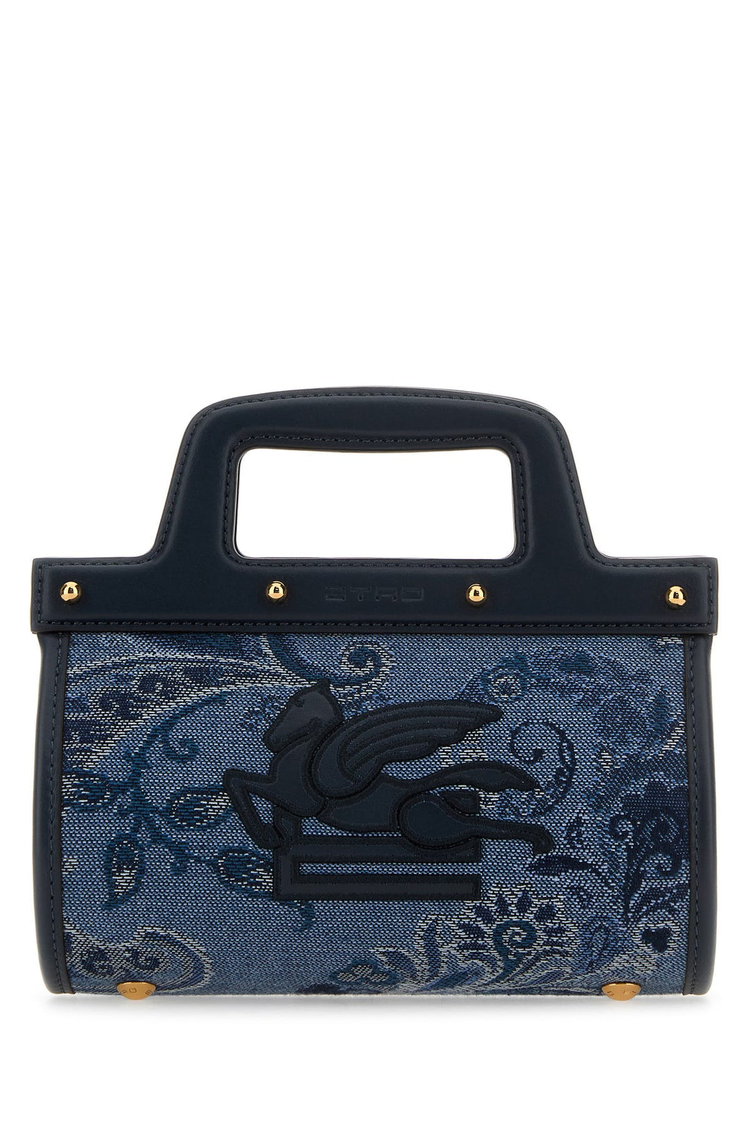 Embroidered jacquard handbag