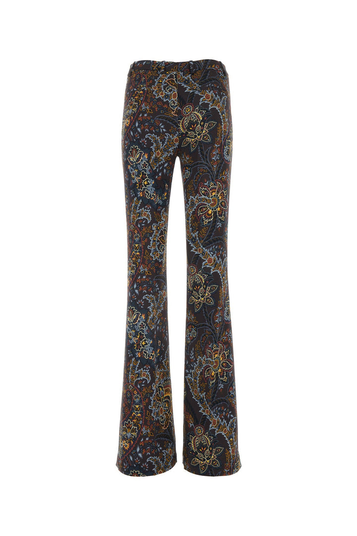 Printed stretch viscose pant