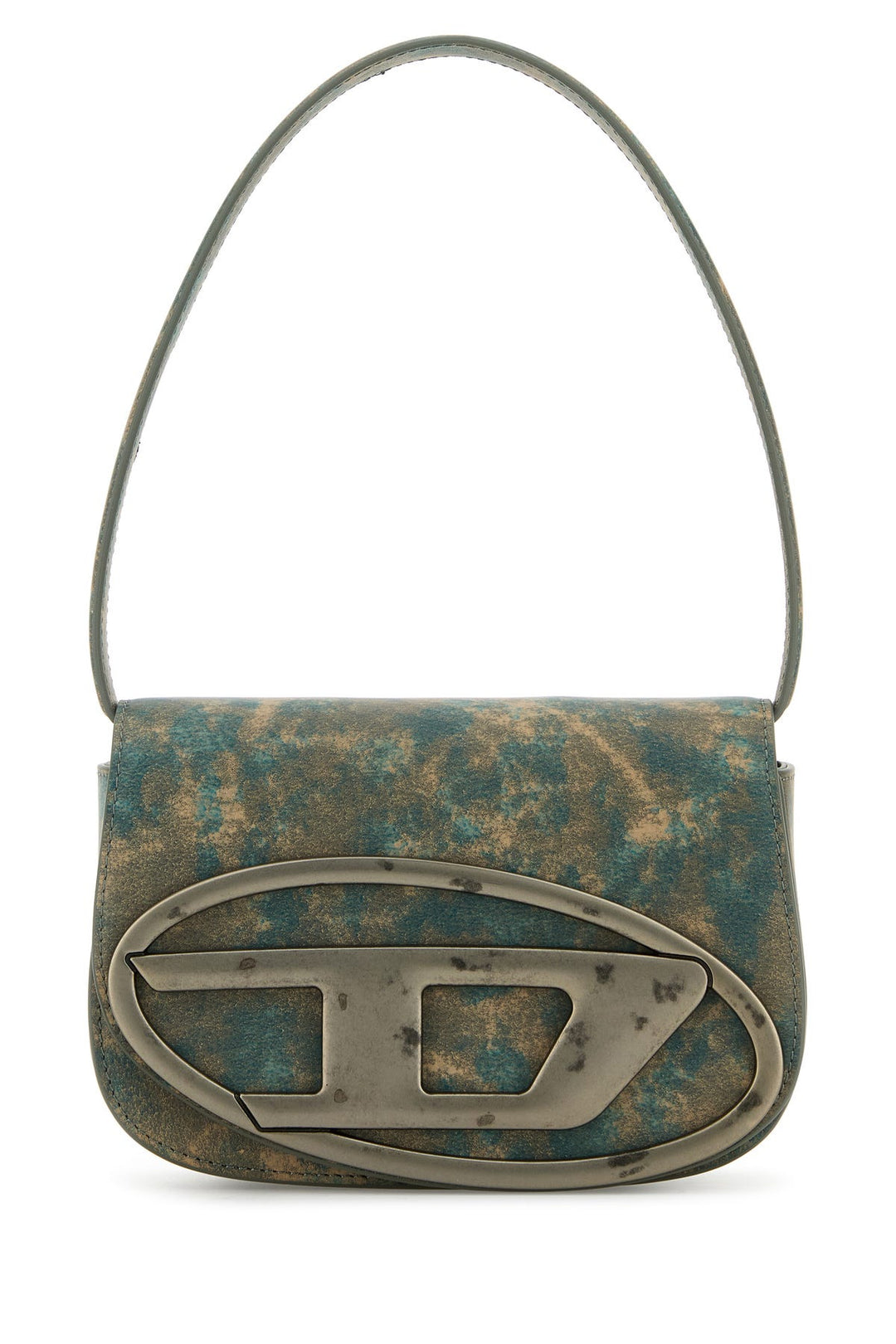 Printed synthetic leather 1DR shoulder bag