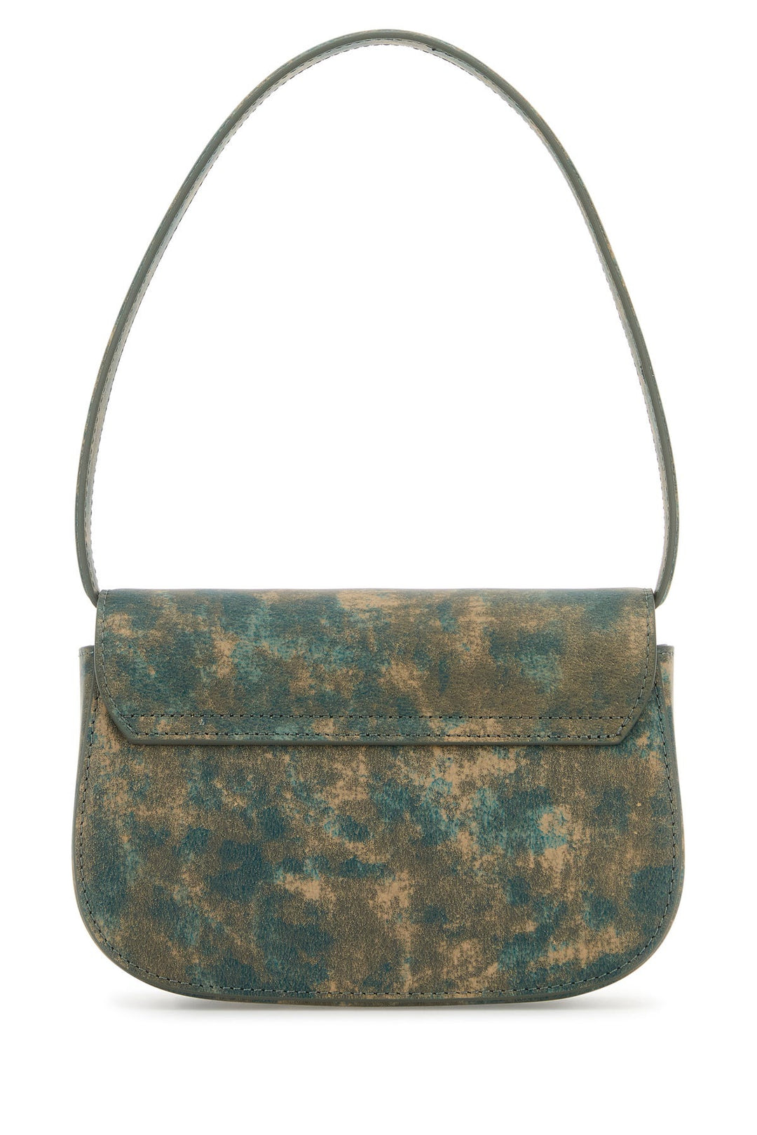 Printed synthetic leather 1DR shoulder bag