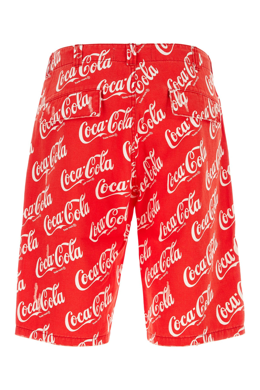 Printed denim ERL X CocaCola bermuda shorts