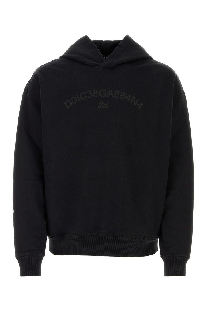 Black cotton sweatshirt